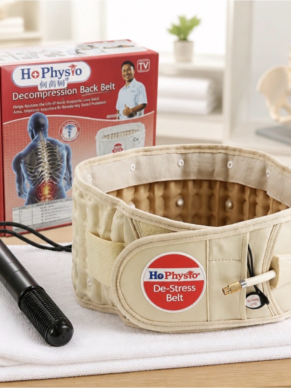 Amazing Support NWOT Ho Physio De-Stress Belt - Beige